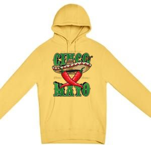 Cinco De Mayo Lets Celebrate With Hot Chilli Premium Pullover Hoodie