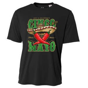 Cinco De Mayo Lets Celebrate With Hot Chilli Cooling Performance Crew T-Shirt