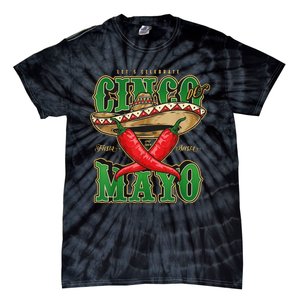 Cinco De Mayo Lets Celebrate With Hot Chilli Tie-Dye T-Shirt