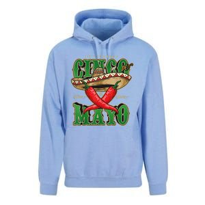 Cinco De Mayo Lets Celebrate With Hot Chilli Unisex Surf Hoodie