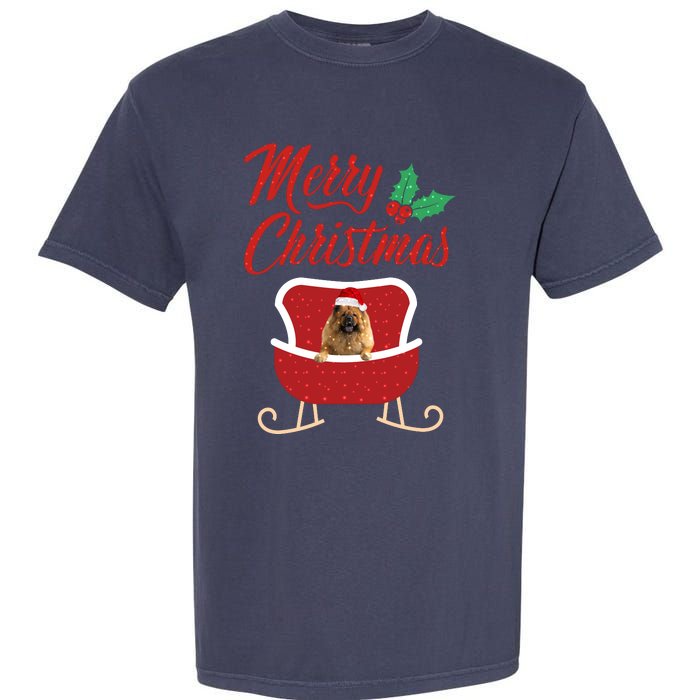 ChowChow Dog Merry Christmas Design For The Holiday Season! Garment-Dyed Heavyweight T-Shirt