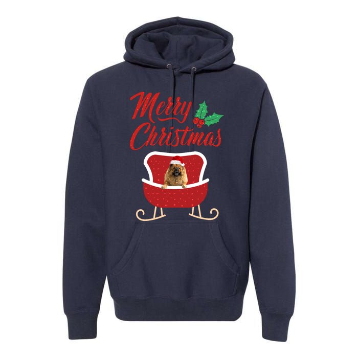 ChowChow Dog Merry Christmas Design For The Holiday Season! Premium Hoodie