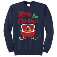 ChowChow Dog Merry Christmas Design For The Holiday Season! Tall Sweatshirt