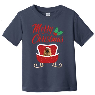 ChowChow Dog Merry Christmas Design For The Holiday Season! Toddler T-Shirt