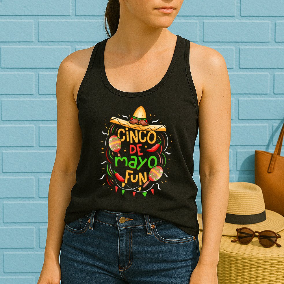 Cinco De Mayo Fun Celebration Womens Tank Top