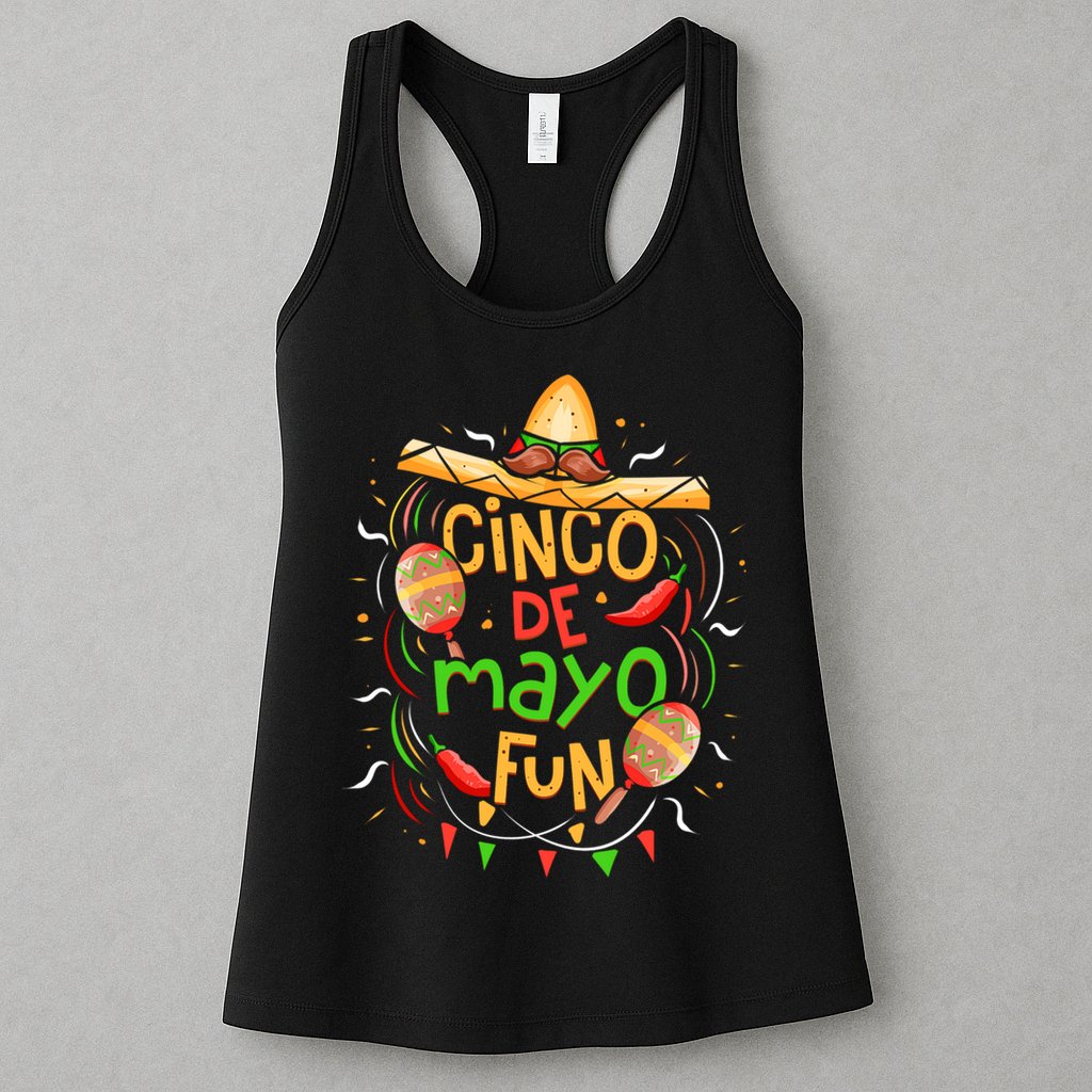 Cinco De Mayo Fun Celebration Womens Tank Top
