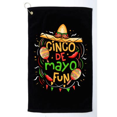 Cinco De Mayo Fun Celebration Golf Towel