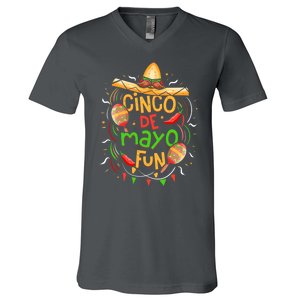 Cinco De Mayo Fun Celebration V-Neck T-Shirt