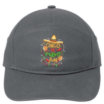 Cinco De Mayo Fun Celebration 7-Panel Snapback Hat