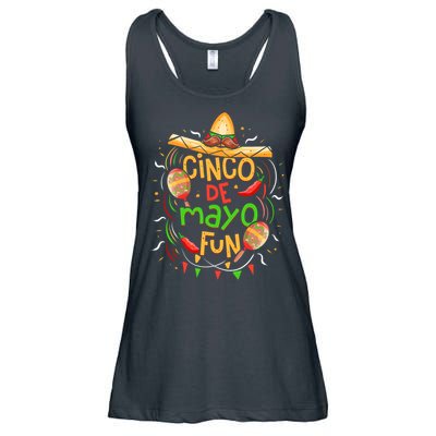 Cinco De Mayo Fun Celebration Ladies Essential Flowy Tank