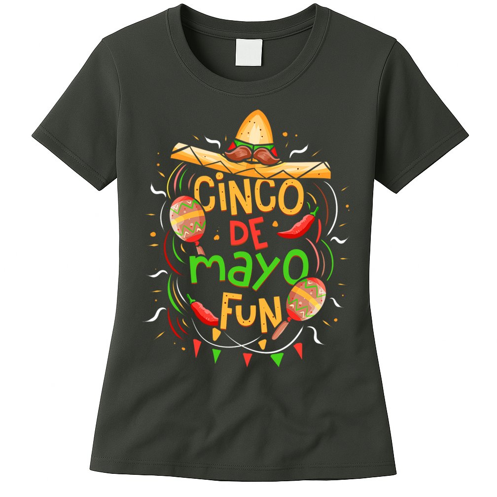 Cinco De Mayo Fun Celebration Womens T-Shirt