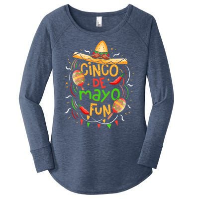 Cinco De Mayo Fun Celebration Women's Perfect Tri Tunic Long Sleeve Shirt