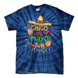 Cinco De Mayo Fun Celebration Tie-Dye T-Shirt