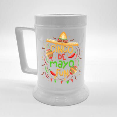 Cinco De Mayo Fun Celebration Beer Stein