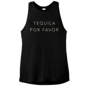 Cinco De Mayo Tequila Por Favor Cute Ladies PosiCharge Tri-Blend Wicking Tank