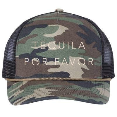 Cinco De Mayo Tequila Por Favor Cute Retro Rope Trucker Hat Cap