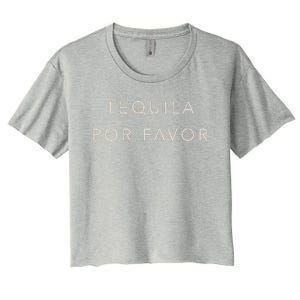 Cinco De Mayo Tequila Por Favor Cute Women's Crop Top Tee