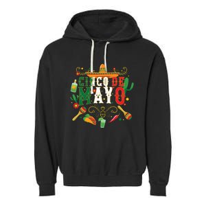 Cinco De Mayo Shirts Mexican Fiesta 5 De Mayo Garment-Dyed Fleece Hoodie