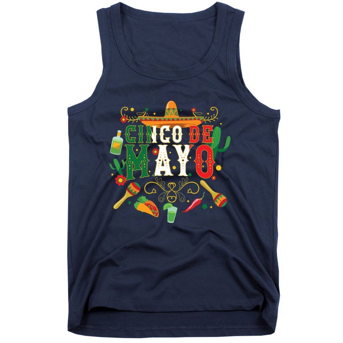 Cinco De Mayo Shirts Mexican Fiesta 5 De Mayo Tank Top