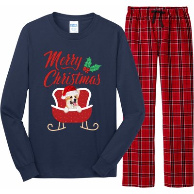 Corgi Dog Merry Christmas Design For The Holiday Season! Long Sleeve Pajama Set