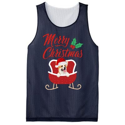 Corgi Dog Merry Christmas Design For The Holiday Season! Mesh Reversible Basketball Jersey Tank