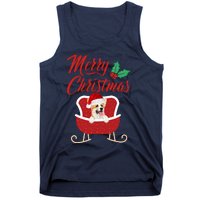 Corgi Dog Merry Christmas Design For The Holiday Season! Tank Top