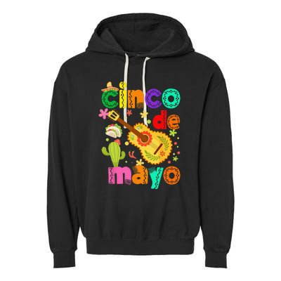 Cinco De Mayo Mexican Fiesta 5 De Mayo Garment-Dyed Fleece Hoodie