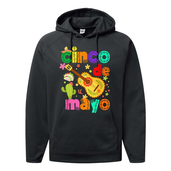 Cinco De Mayo Mexican Fiesta 5 De Mayo Performance Fleece Hoodie