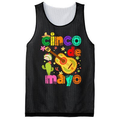 Cinco De Mayo Mexican Fiesta 5 De Mayo Mesh Reversible Basketball Jersey Tank