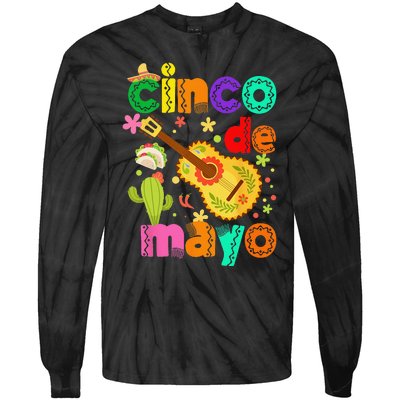 Cinco De Mayo Mexican Fiesta 5 De Mayo Tie-Dye Long Sleeve Shirt