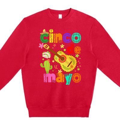 Cinco De Mayo Mexican Fiesta 5 De Mayo Premium Crewneck Sweatshirt