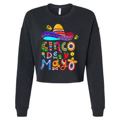 Cinco De Mayo Mexican Fiesta 5 De Mayo Cropped Pullover Crew