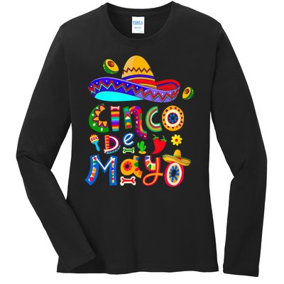 Cinco De Mayo Mexican Fiesta 5 De Mayo Ladies Long Sleeve Shirt