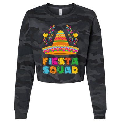 Cinco de Mayo Fiesta Squad Family Matching Group Cropped Pullover Crew