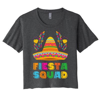 Cinco de Mayo Fiesta Squad Family Matching Group Women's Crop Top Tee