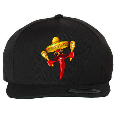 Cinco De Mayo Lets Fiesta Squad 5 De Mayo Mexican Fiesta Wool Snapback Cap