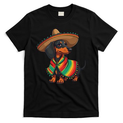 Cinco De Mayo For Dog Lover Funny Mexican Hat Dog T-Shirt