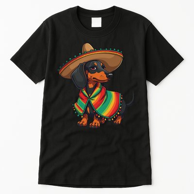 Cinco De Mayo For Dog Lover Funny Mexican Hat Dog Tall T-Shirt