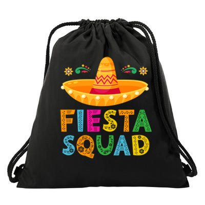 Cinco De Mayo Fiesta Squad Mexican Party Cinco De Mayo Party Drawstring Bag