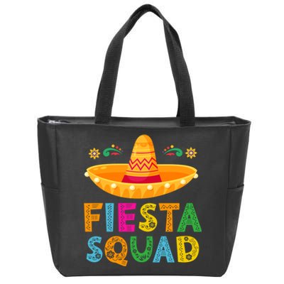 Cinco De Mayo Fiesta Squad Mexican Party Cinco De Mayo Party Zip Tote Bag