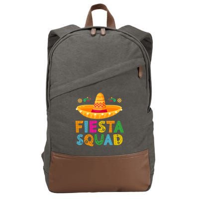 Cinco De Mayo Fiesta Squad Mexican Party Cinco De Mayo Party Cotton Canvas Backpack