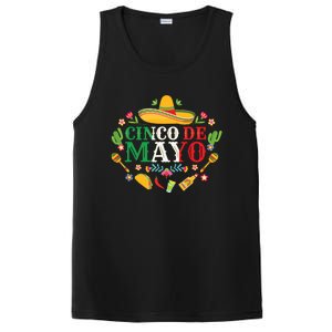 Cinco De Mayo Mexican Fiesta 5 De Mayo PosiCharge Competitor Tank