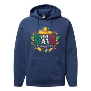 Cinco De Mayo Mexican Fiesta 5 De Mayo Performance Fleece Hoodie