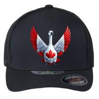 Canada Day Maple Leaf Bird Flexfit Unipanel Trucker Cap