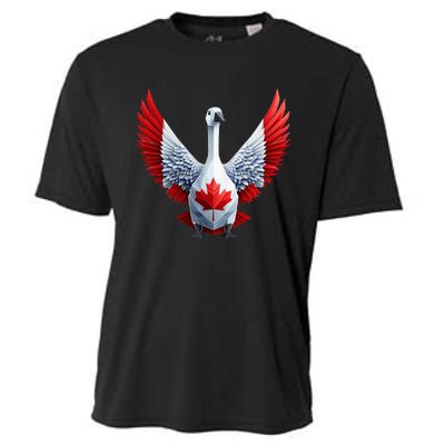 Canada Day Maple Leaf Bird Cooling Performance Crew T-Shirt