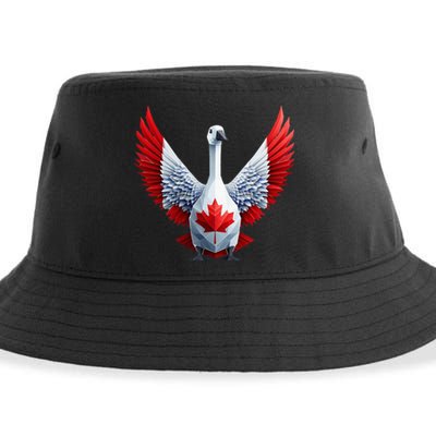 Canada Day Maple Leaf Bird Sustainable Bucket Hat