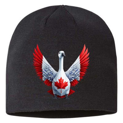 Canada Day Maple Leaf Bird Sustainable Beanie