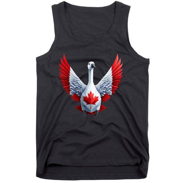 Canada Day Maple Leaf Bird Tank Top