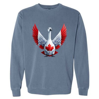 Canada Day Maple Leaf Bird Garment-Dyed Sweatshirt