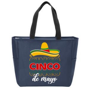 Cinco De Mayo Fiesta Retro Zip Tote Bag